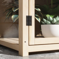 Frühbeet 2-stufig, 103x61x103 cm, wetterfest aus Holz, Farbe Natur.