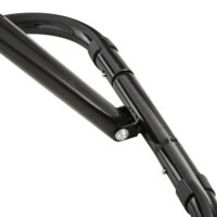 Schwarzer klappbarer Fussball Rebounder mit 5 einstellbaren Stufen, ermöglicht abwechslungsreiches und effektives Training.