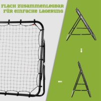 Fussball Rebounder Rückprallwand verstellbar für Training Jugendliche