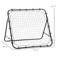 Fussball Rebounder Rückprallwand verstellbar für Training Jugendliche