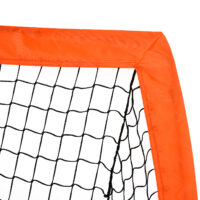 Oranges 2er-Set faltbarer Fussballtore, 183x90x90cm gross, ideal für Kinder und Jugendliche zum Üben und Spielen.