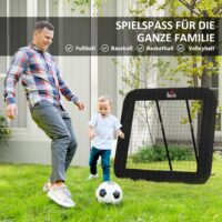 Vielseitiges klappbares Fussballtor mit 5-stufiger Verstellbarkeit, passt sich verschiedenen Trainingsbedürfnissen an und ist leicht zu transportieren.