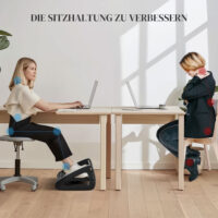 Fussstütze höhenverstellbar Massageoberfläche Homeoffice Schwarz – Produktfoto zeigt modernes Design, hochwertige Materialien und funktionale Eigenschaften ideal für Wohn- oder Arbeitsbereiche. Perfekt als Einrichtungsinspiration oder zur Produktpräsentation in einem Onlineshop.