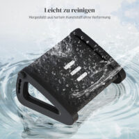 Fussstütze höhenverstellbar Massageoberfläche Homeoffice Schwarz – Produktfoto zeigt modernes Design, hochwertige Materialien und funktionale Eigenschaften ideal für Wohn- oder Arbeitsbereiche. Perfekt als Einrichtungsinspiration oder zur Produktpräsentation in einem Onlineshop.