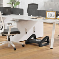 Fussstütze höhenverstellbar Massageoberfläche Homeoffice Schwarz – Produktfoto zeigt modernes Design, hochwertige Materialien und funktionale Eigenschaften ideal für Wohn- oder Arbeitsbereiche. Perfekt als Einrichtungsinspiration oder zur Produktpräsentation in einem Onlineshop.