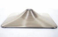 Fussteller Fussplatte Barhocker Barstuhl Rechteck Metall 37,5cm