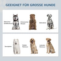Futterstation erhöht mit Stauraum und Edelstahlnäpfen für grosse Hunde