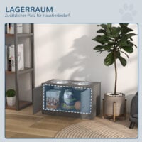 Futterstation erhöht mit Stauraum für grosse Hunde
