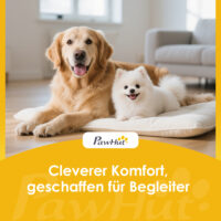 Futterstation erhöht mit Schrank und 2 Edelstahlnäpfen