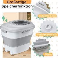 Futtertonne Trockenfutterbehälter faltbar mit Zubehör 25kg