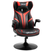 Gamingstuhl ergonomisch Schwarz-Rot – Produktfoto zeigt modernes Design, hochwertige Materialien und funktionale Eigenschaften ideal für Wohn- oder Arbeitsbereiche. Perfekt als Einrichtungsinspiration oder zur Produktpräsentation in einem Onlineshop.