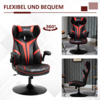 Gamingstuhl ergonomisch Schwarz-Rot – Produktfoto zeigt modernes Design, hochwertige Materialien und funktionale Eigenschaften ideal für Wohn- oder Arbeitsbereiche. Perfekt als Einrichtungsinspiration oder zur Produktpräsentation in einem Onlineshop.