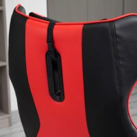 Gamingstuhl ergonomisch Schwarz-Rot – Produktfoto zeigt modernes Design, hochwertige Materialien und funktionale Eigenschaften ideal für Wohn- oder Arbeitsbereiche. Perfekt als Einrichtungsinspiration oder zur Produktpräsentation in einem Onlineshop.