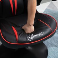Gamingstuhl ergonomisch Schwarz-Rot – Produktfoto zeigt modernes Design, hochwertige Materialien und funktionale Eigenschaften ideal für Wohn- oder Arbeitsbereiche. Perfekt als Einrichtungsinspiration oder zur Produktpräsentation in einem Onlineshop.