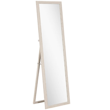 Ganzkörperspiegel rechteckig mit Rahmen 160x50cm weiss