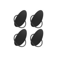 Kleiderhaken-Set mit vier Garderobenhaken, schlicht und praktisch.