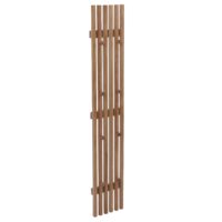 Garderobenpaneel Wandgarderobe 8 Haken Massivholz 120x21cm Eiche