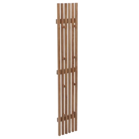 Garderobenpaneel Wandgarderobe 8 Haken Massivholz 120x21cm Eiche