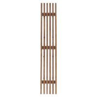 Garderobenpaneel Wandgarderobe 8 Haken Massivholz 120x21cm Eiche
