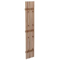 Garderobenpaneel Wandgarderobe 8 Haken Massivholz 120x21cm Eiche