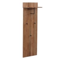 Garderobenpaneel Wandgarderobe Ablage Haken 135x42x22cm Eiche