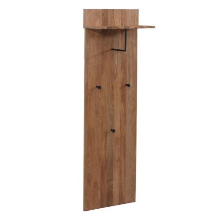Garderobenpaneel Wandgarderobe Ablage Haken 135x42x22cm Eiche