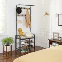 Garderobenständer Kleiderständer Schuhablage Metall