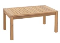 Garten-Garnitur Lounge-Set Akazie Bank Sessel Tisch Kissen grau