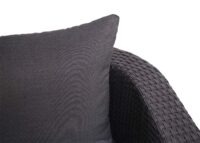 3in1 Garten Lounge-Set Sonneninsel Poly-Rattan anthrazit