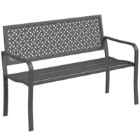 Gartenbank 2-Sitzer wetterfest Outdoor bis 240kg Metall