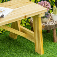 Gartenbank 2-Sitzer wetterfest mit Rückenlehne für Balkon Holz