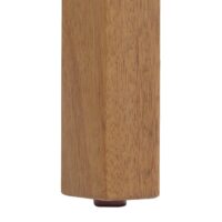 Gartenbank aus massiver Akazie mit beigem Kissen