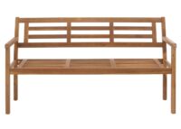 Gartenbank aus massiver Akazie ohne Kissen