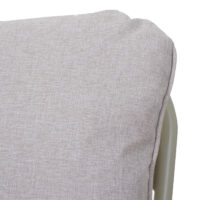 Aluminium Gartenbank 3-Sitzer mit Olefin-Polster hellgrün beige