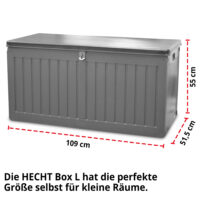 Gartenbox 270 L wetterfeste Kissen- und Auflagenbox