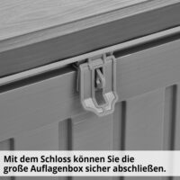 Gartenbox 270 L wetterfeste Kissen- und Auflagenbox