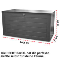 Gartenbox 680 L wetterfeste Kissen- und Auflagenbox