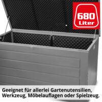 Gartenbox 680 L wetterfeste Kissen- und Auflagenbox