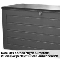 Gartenbox 680 L wetterfeste Kissen- und Auflagenbox