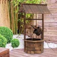 Gartenbrunnen Zierbrunnen Springbrunnen mit Pumpe 118cm