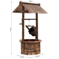 Gartenbrunnen Zierbrunnen Springbrunnen mit Pumpe 118cm