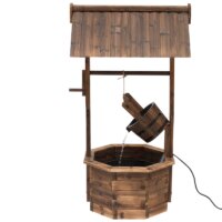 Gartenbrunnen Zierbrunnen Springbrunnen mit Pumpe 118cm