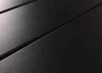 Gartengarnitur aus Aluminium anthrazit Tisch und 4 Stühle 140x80 cm wetterfest