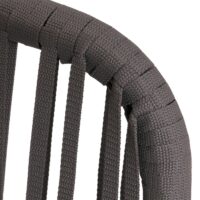 Gartengarnitur Aluminium anthrazit Tisch und 4 Stühle wetterfest