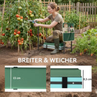 Gartenkniebank Hocker gepolstert klappbar 150kg