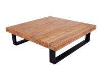 Garten Lounge Set aus Akazienholz mit beigen Polstern hellbraun