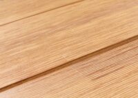 Garten Lounge Set aus Akazienholz mit Beistelltisch hellbraun