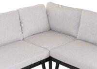 Garten Lounge Set aus Akazienholz mit Beistelltisch hellbraun