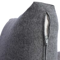 Garten Lounge Set aus Akazienholz mit dunkelgrauen Polstern