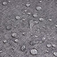 Garten Lounge Set aus Akazienholz mit dunkelgrauen Polstern